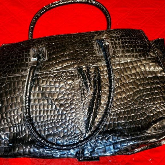 Black leather brief case satchel - Picture 1 of 2